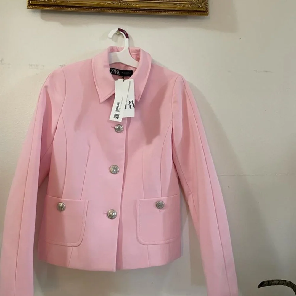 Zara | Jackets & Coats | Nwt Zara Pink Jacket | Poshmark display picture 1